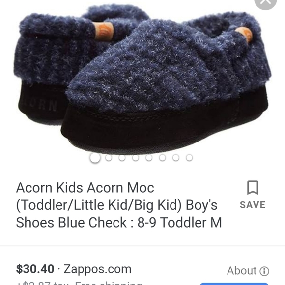 acorn toddler slippers